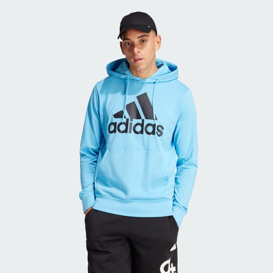 Moletom Adidas com Capuz Essentials Logo Masculino