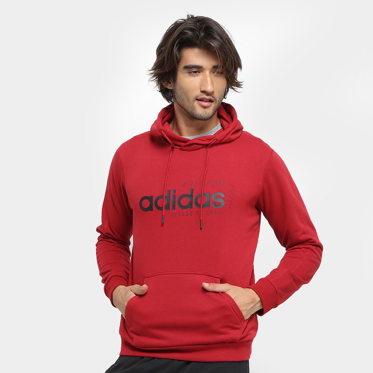 moletom da adidas vermelho