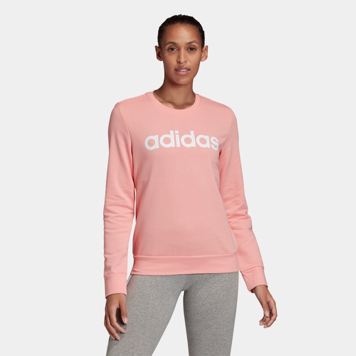 moletom feminino adidas branco