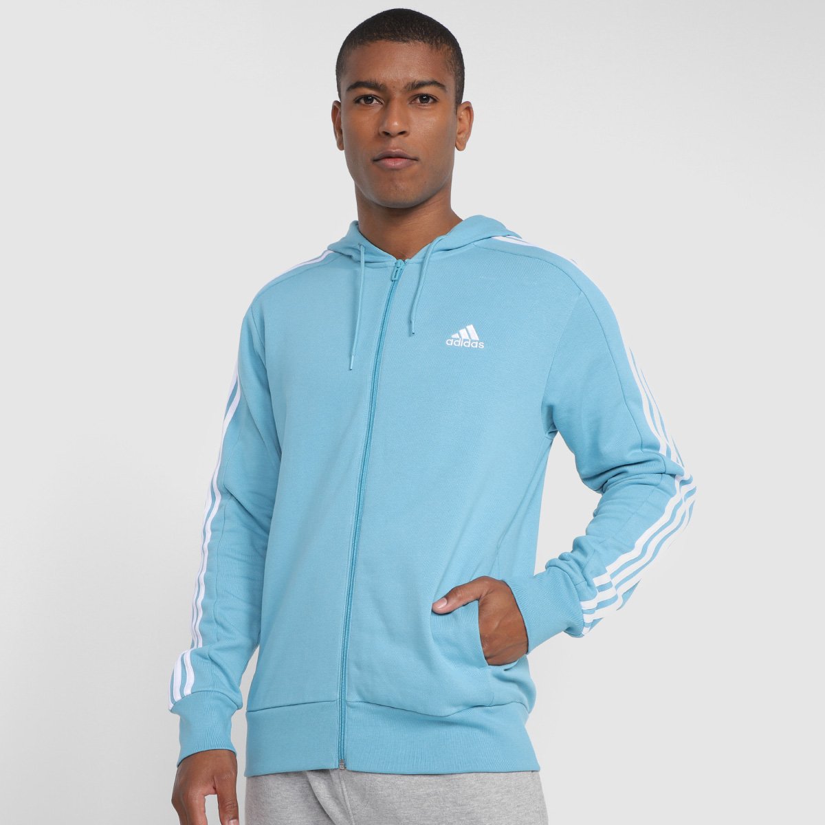 Moletom Adidas Top Listras Masculino