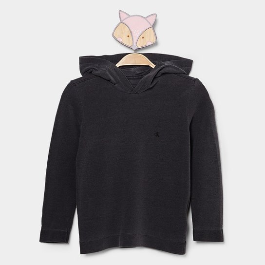 Moletom C/ Capuz Infantil Calvin Klein Menino