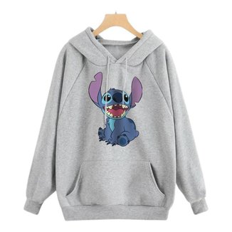 Moletom Canguru Stitch Lilo Fofo Tumblr Blusa de Frio Algodão