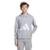 Moletom Capuz Essentials Infantil Adidas - Cinza+Branco