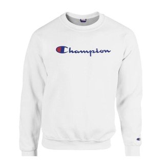 Moletom Champion Felpado Gola Careca Script Logo Preto