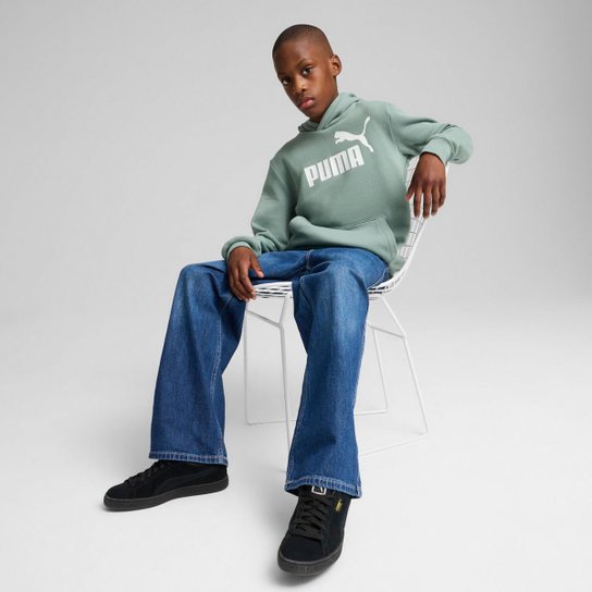 Moletom com Capuz ESS No. 1 Logo Fleece Juvenil