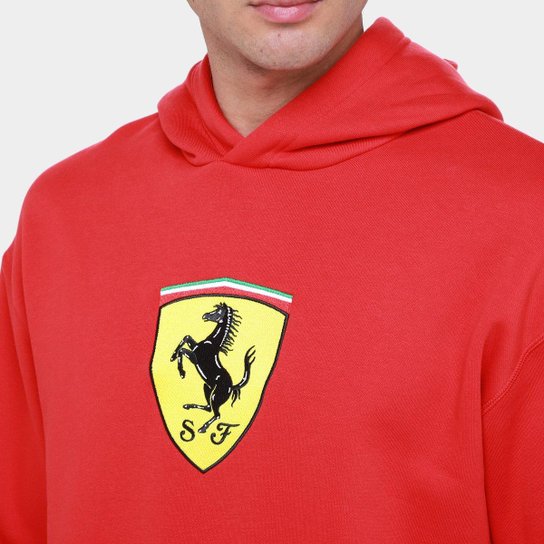 Moletom Com Capuz Puma Ferrari Race Big Shield Masculino