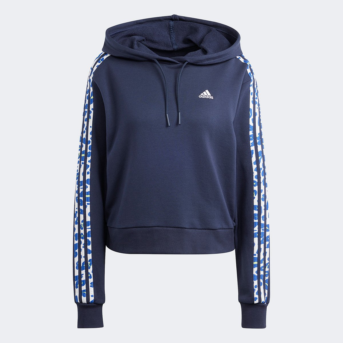 Animal Print Moletom Cropped Adidas Feminino Animal Print Jaqueta