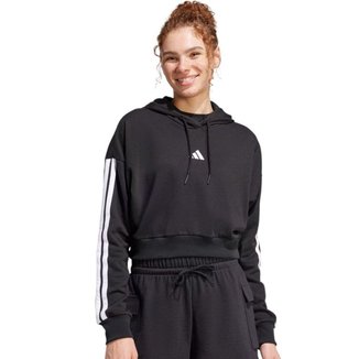 Moletom Cropped Adidas Essentials French Terry Feminino - Preto P