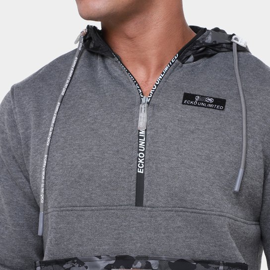 Moletom Ecko Estampado Com Capuz Masculino