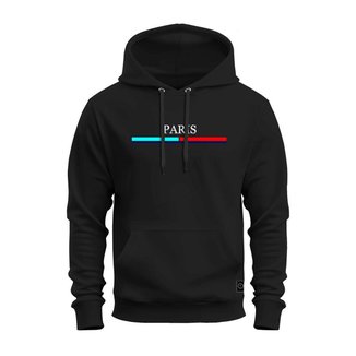 Moletom Estampado Premium Algodão Canguru Paris Tira