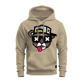 Moletom Estampado Premium Canguru Flanelado Com Capuz Urso Boné Bolado