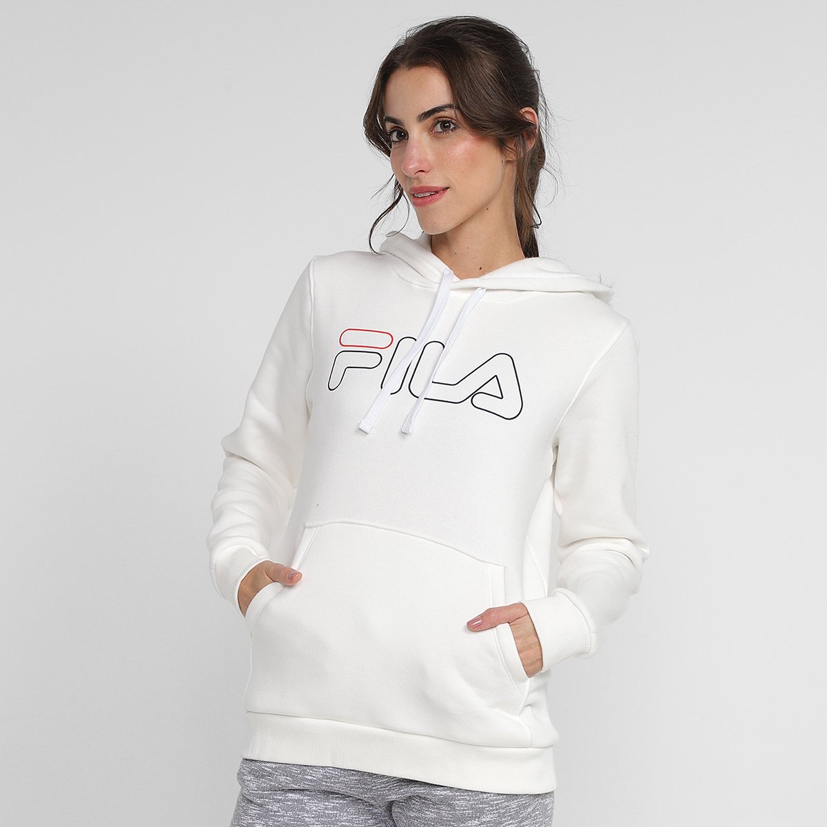 Moletom Fila Basic Outline Feminino Allianz Parque Shop