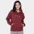 Moletom Fila Outline Winter Capuz Feminino - Vinho