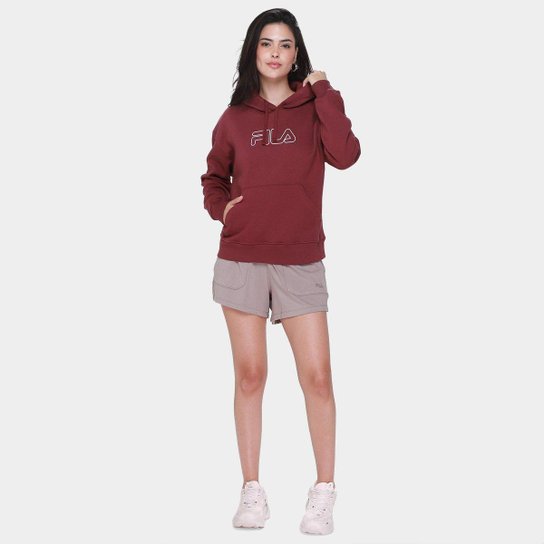 Moletom Fila Outline Winter Capuz Feminino