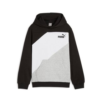 Moletom Juvenil Puma com Capuz PUMA POWER Colorblock Masculina