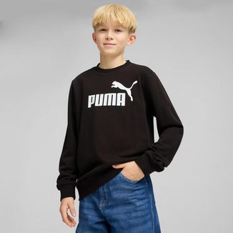 Moletom Juvenil Puma ESS NO. 1 Logo Crew Masculino