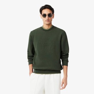 Moletom Lacoste em Piqué com logotipo em relevo Masculino