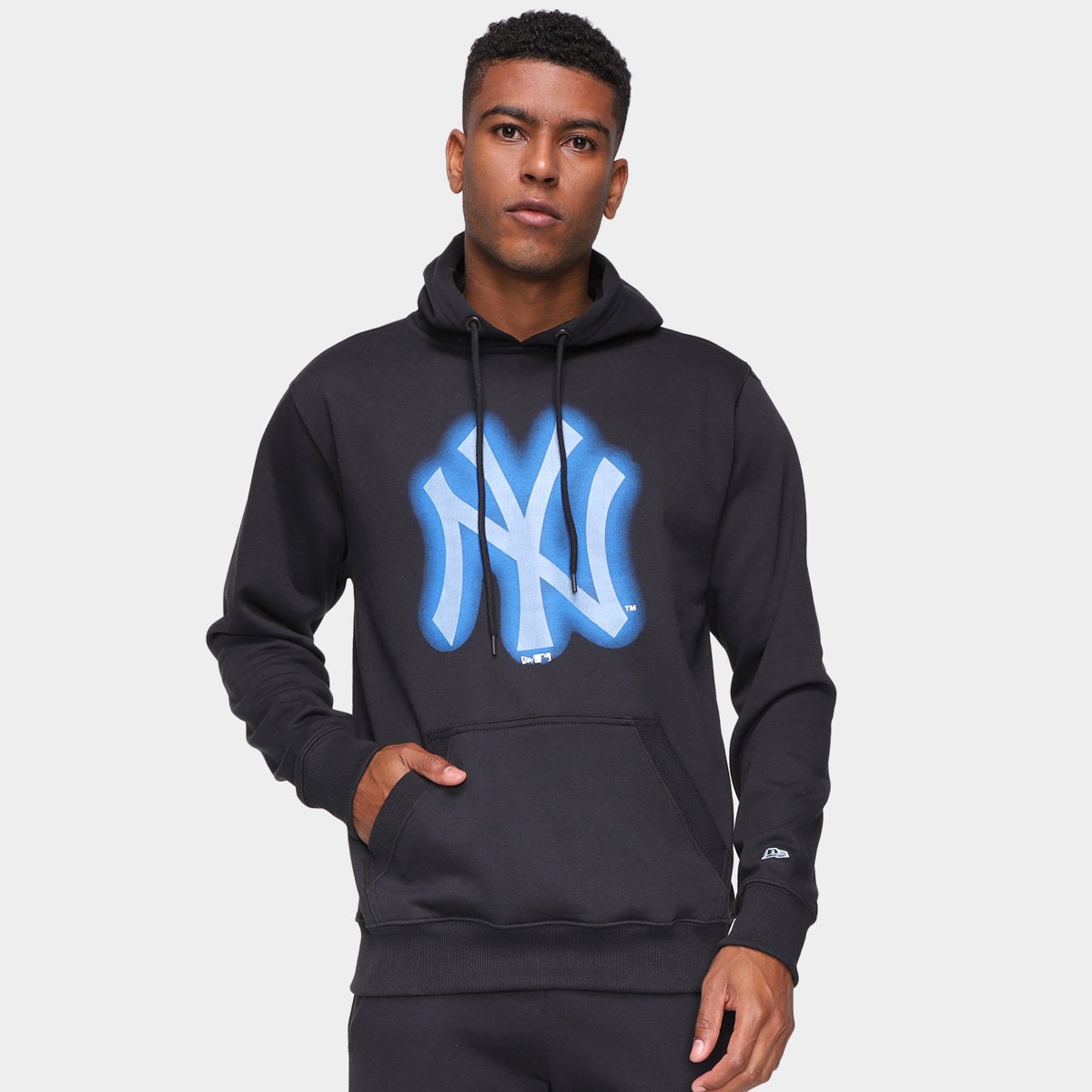 Moletom MLB New York Yankees New Era Rave Space Glow Masculino