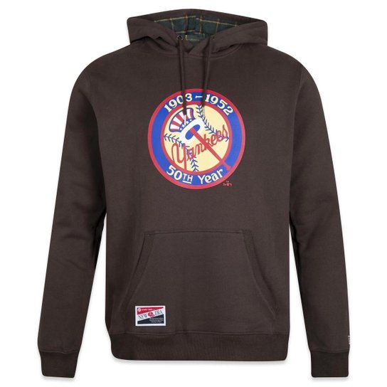 Moletom New Era Canguru Fechado Mlb New York Yankees Modern Classic Masculino