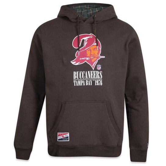 Moletom New Era Canguru Fechado NFL Tampa Bay Bucca Neers Modern Classic Masculino