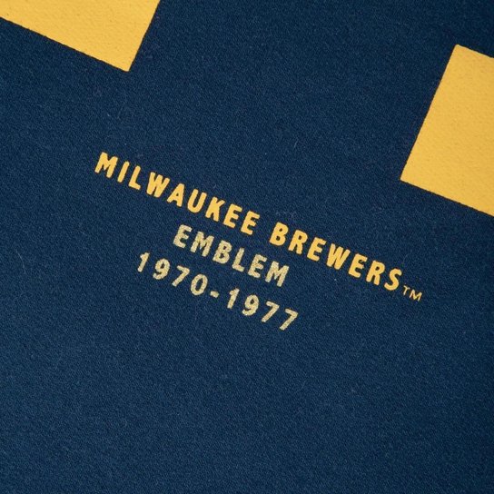 Moletom New Era Careca Mlb Milwaukee Brewers Fanpage Masculino