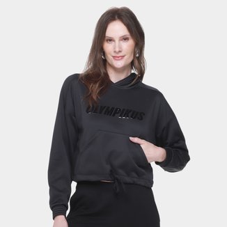 Moletom Olympikus  Cropped Capuz Feminino