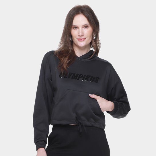 Moletom Olympikus Cropped Capuz Feminino