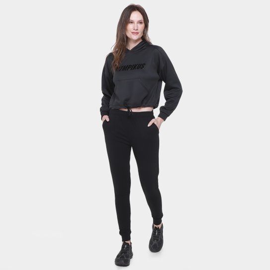 Moletom Olympikus Cropped Capuz Feminino
