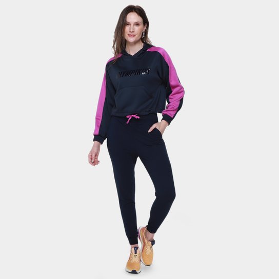 Moletom Olympikus  Cropped Capuz Feminino