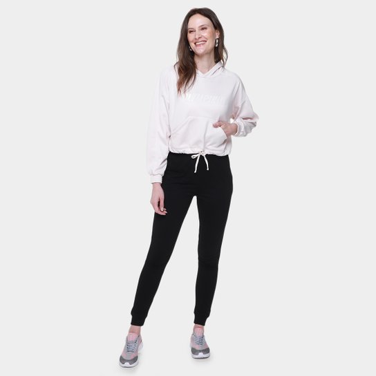 Moletom Olympikus  Cropped Capuz Feminino