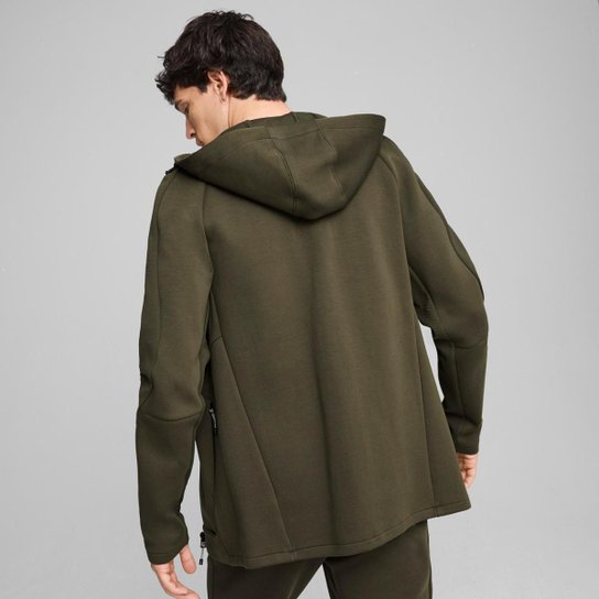 Moletom Puma com Capuz EVOSTRIPE Full-Zip Masculino