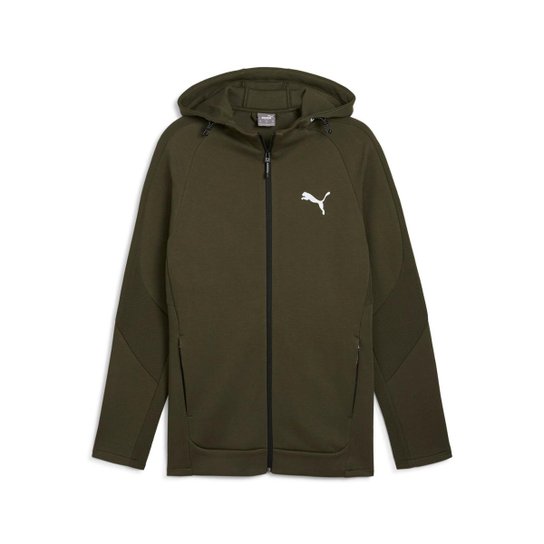 Moletom Puma com Capuz EVOSTRIPE Full-Zip Masculino