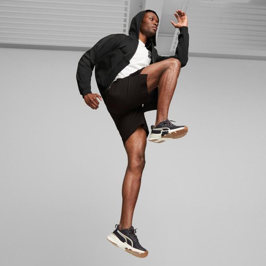 Moletom Puma com Capuz Fit Double Knit Full-Zip Masculino