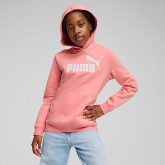 Moletom Puma ESS NO. 1 Logo Juvenil Feminina Rosa
