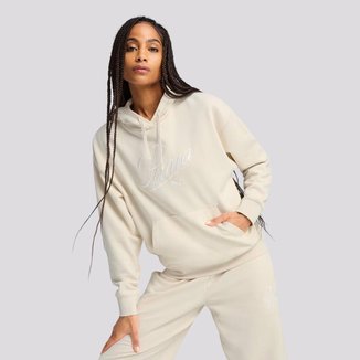 Moletom Puma ESS Script Feminina Off White