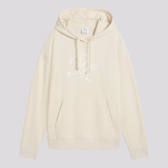 Moletom Puma ESS Script Feminina Off White
