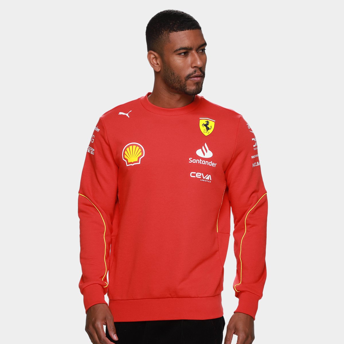 Moletom Ferrari Santander Ferrari Moletom Puma Vermelho