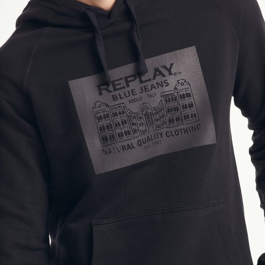 Moletom Replay C/ Capuz Masculino