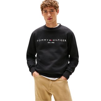 Moletom Tommy Hilfiger Embroidery Crew Neck Masculino