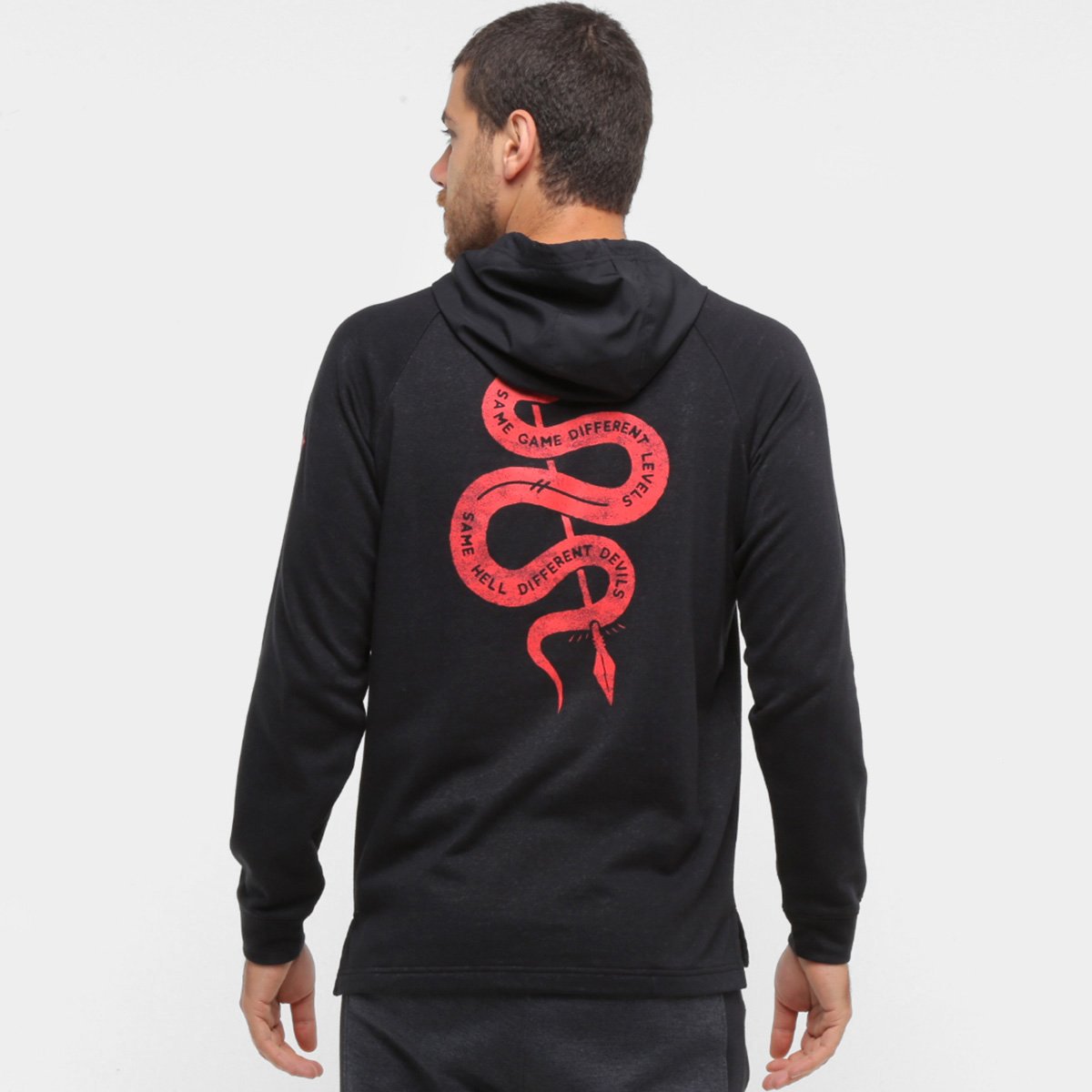rock under armour moletom com capuz