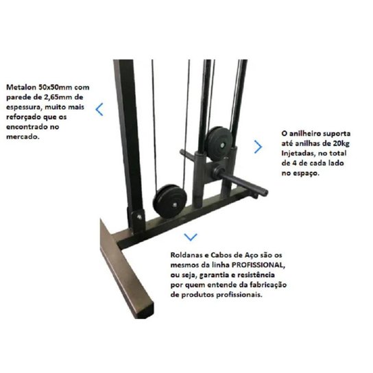 MONO CROSS OVER DE PAREDE PARA ANILHAS COM ACESSÓRIOS