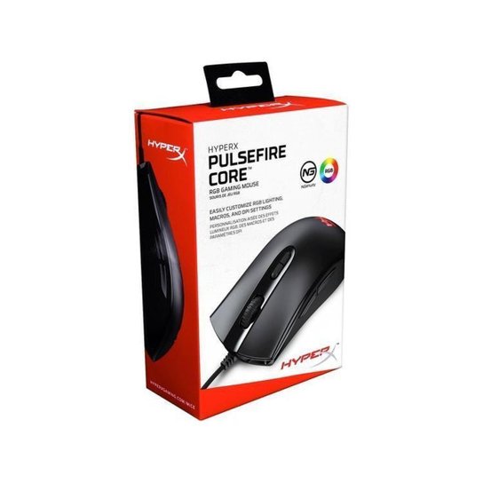 Mouse Gamer HyperX Óptico 6200DPI 7 Botões