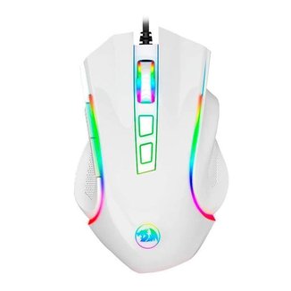 Mouse Gamer Redragon Griffin Lunar White RGB 7200DPI M607W