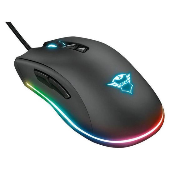 Mouse Gamer RGB Trust Óptico 15000DPI 7 Botões