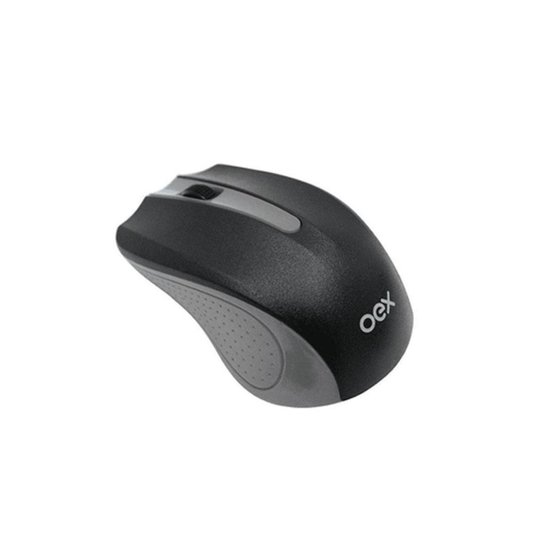 Mouse Óptico Experience Sem Fio Oex Ms-404 - Preto E Cinza