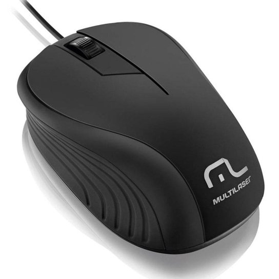Mouse Ótico Multilaser Wave 1200 Dpi 3 Botões Com Fio Mo222