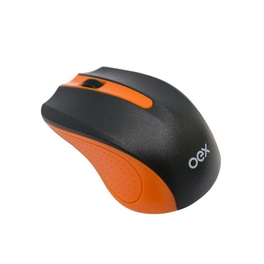 MOUSE WIRELESS OEX MS404 EXPERIENCE 1200 DPI LARANJA