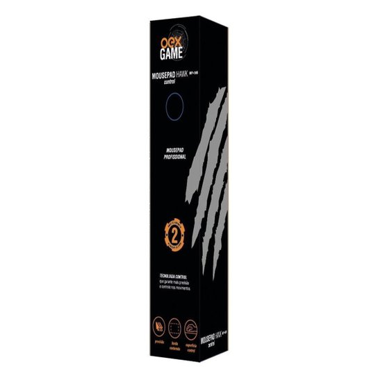Mousepad Gamer Hawk Control 90cm X 30cm OEX Game Mp309 Preto