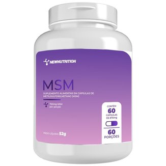 MSM 750mg - 60 Cápsulas NewNutrition