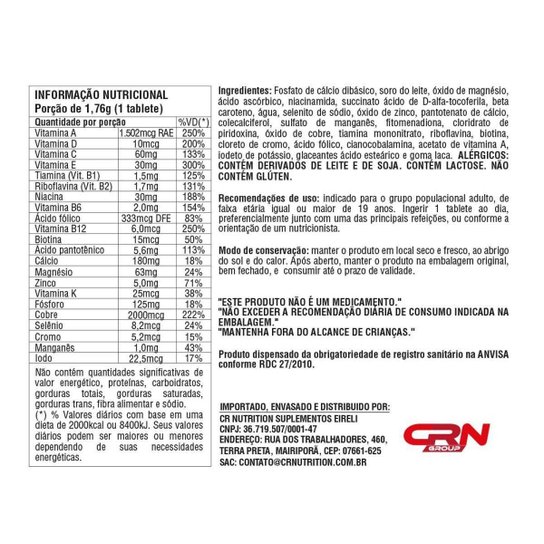 Multivitamínico Daily Formula 100 Comp - Universal Nutrition
